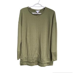 Time and Tru Olive Green Tunic Size Small